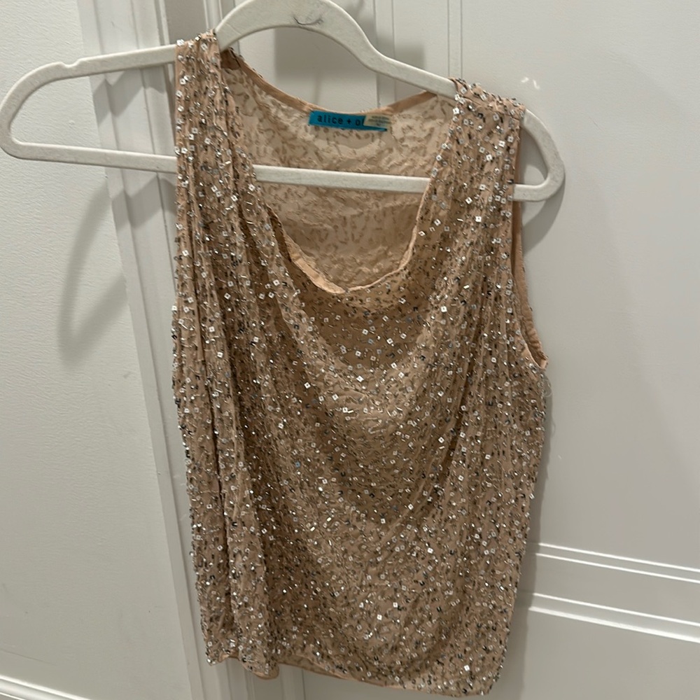 Alice and Olivia sparkly beaded top